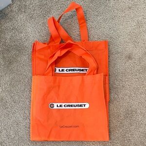 Le Creuset Vibrant Orange Shopping Bags